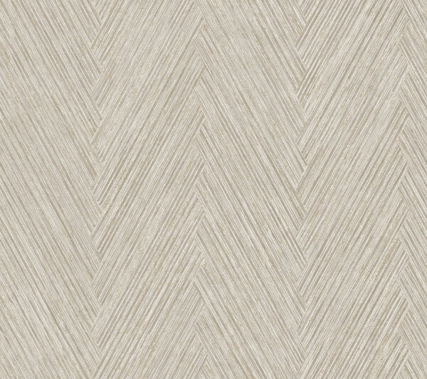 Thatched Chevron Linen Wallpaper