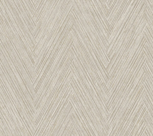 Thatched Chevron Linen Wallpaper