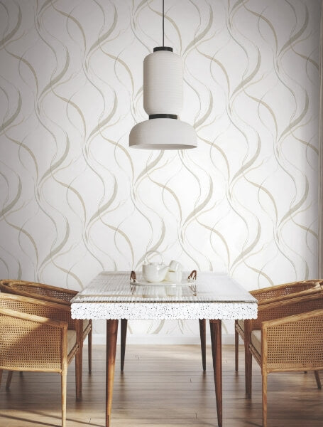 Ink Flow Neutral Wallpaper