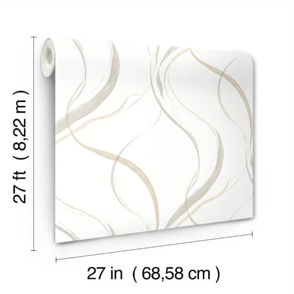 Ink Flow Neutral Wallpaper
