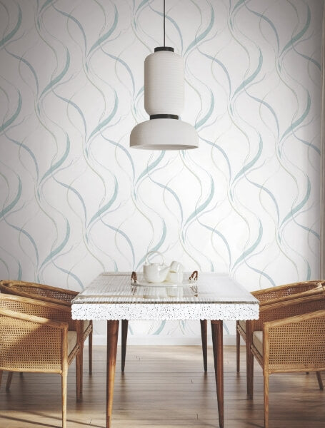 Ink Flow Seaglass Wallpaper
