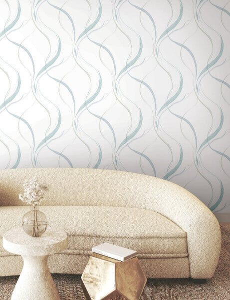 Ink Flow Seaglass Wallpaper