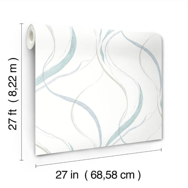 Ink Flow Seaglass Wallpaper