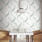 Ink Flow Green Wallpaper