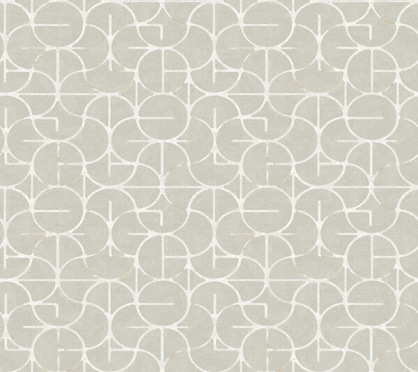 Looking Glass Grey & Silver Wallpaper