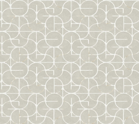 Looking Glass Grey & Silver Wallpaper