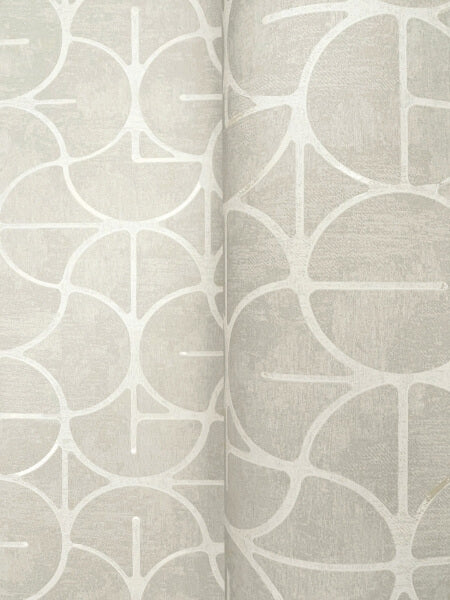 Looking Glass Grey & Silver Wallpaper