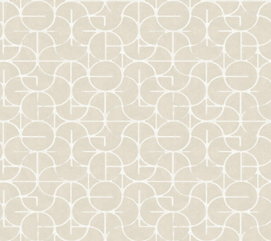 Looking Glass Beige Wallpaper