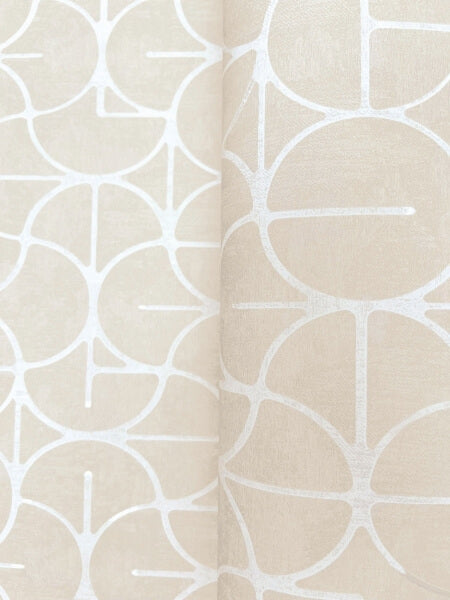 Looking Glass Beige Wallpaper