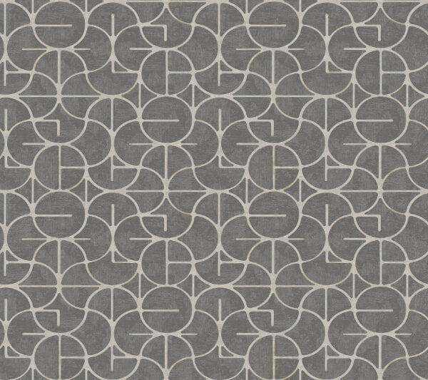 Looking Glass Charcoal Wallpaper