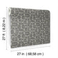 Looking Glass Charcoal Wallpaper