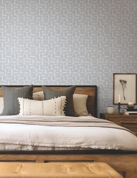 Looking Glass Chambray Wallpaper