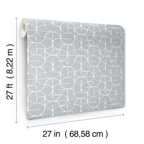 Looking Glass Chambray Wallpaper