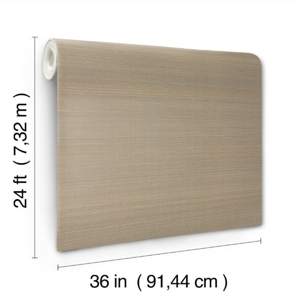 Abaca Weave Taupe Wallpaper