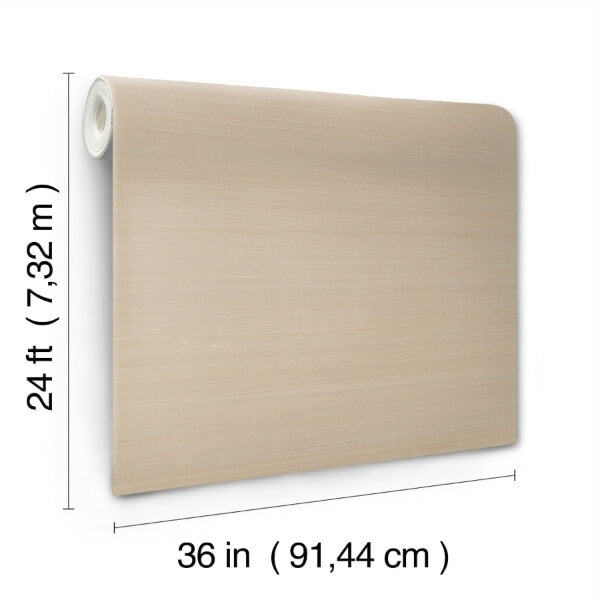 Abaca Weave Beige Wallpaper