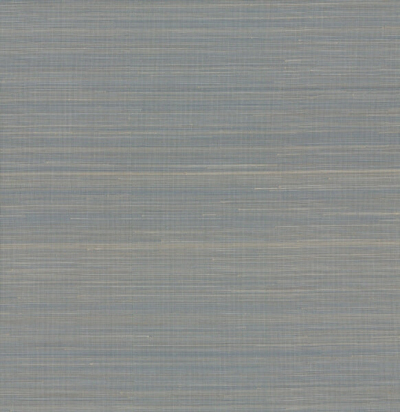 Abaca Weave Blue Wallpaper