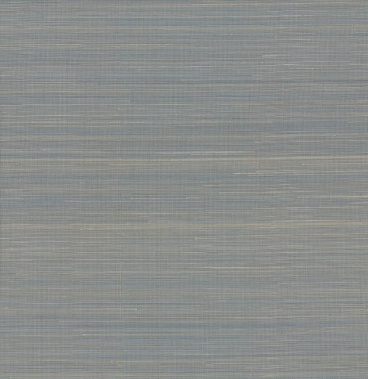 Abaca Weave Blue Wallpaper