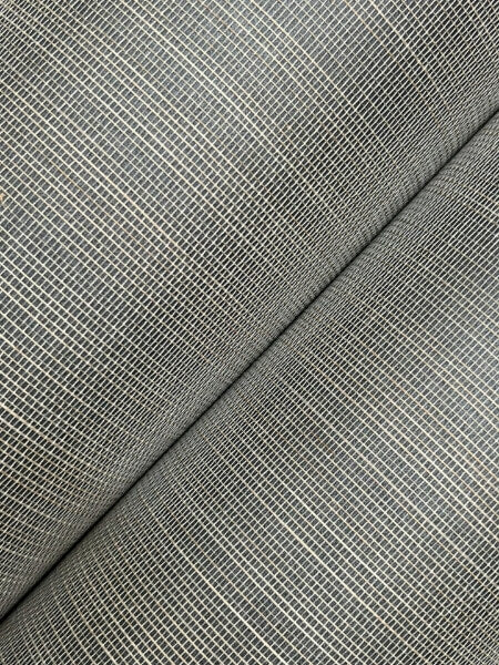 Abaca Weave Charcoal Wallpaper