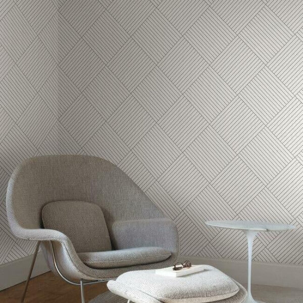 Twisted Tailor White Wallpaper