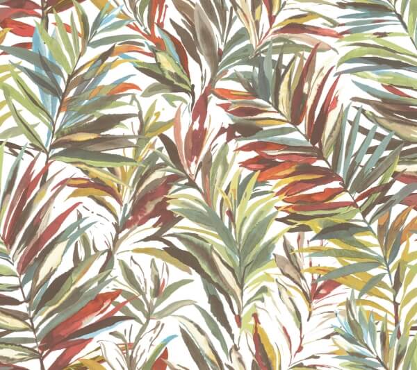 Swaying Palms Rouge & Mink Wallpaper