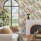 Swaying Palms Rouge & Mink Wallpaper