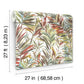 Swaying Palms Rouge & Mink Wallpaper