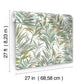 Swaying Palms Olive & Aegean Wallpaper