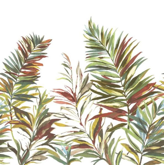 Swaying Palms Rouge & Mink Mural