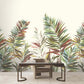 Swaying Palms Rouge & Mink Mural