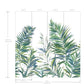 Swaying Palms Green & Blue Mural