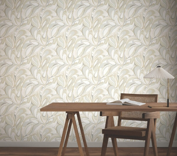 Achate Beige & Grey Wallpaper