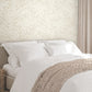 Floral Canopy Linen Wallpaper