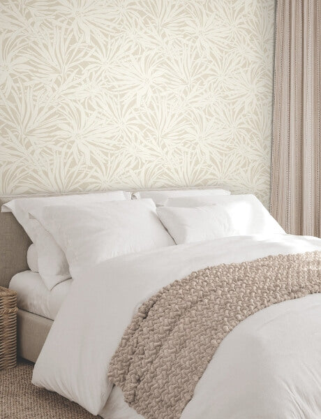 Floral Canopy Linen Wallpaper