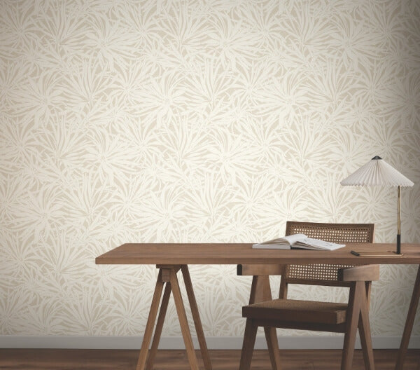 Floral Canopy Linen Wallpaper