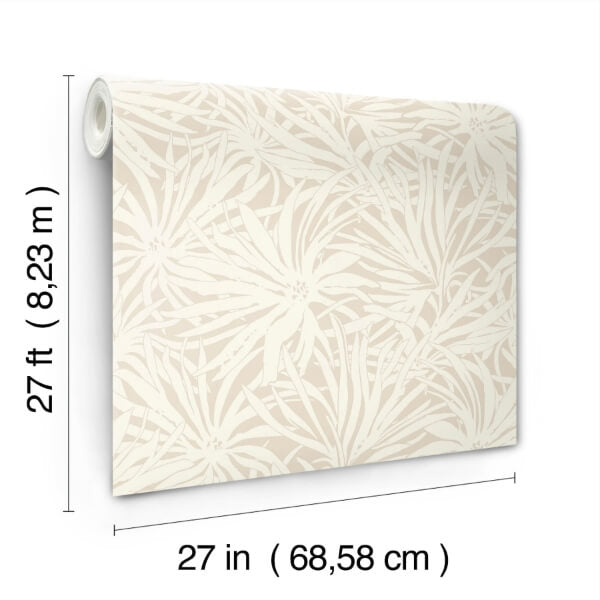 Floral Canopy Linen Wallpaper
