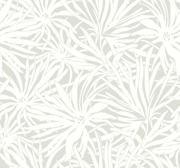 Floral Canopy Grey Wallpaper