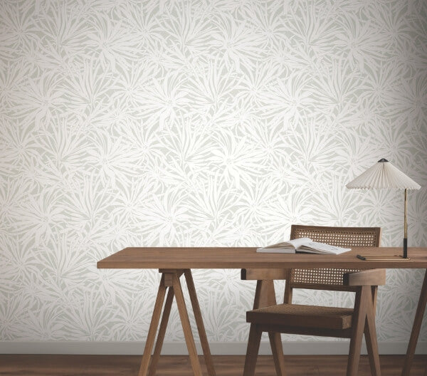 Floral Canopy Grey Wallpaper