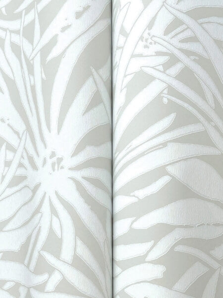 Floral Canopy Grey Wallpaper