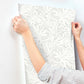 Floral Canopy Grey Wallpaper