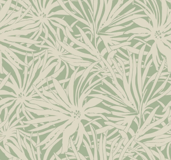 Floral Canopy Olive Wallpaper