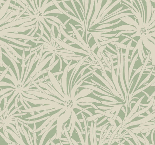 Floral Canopy Olive Wallpaper
