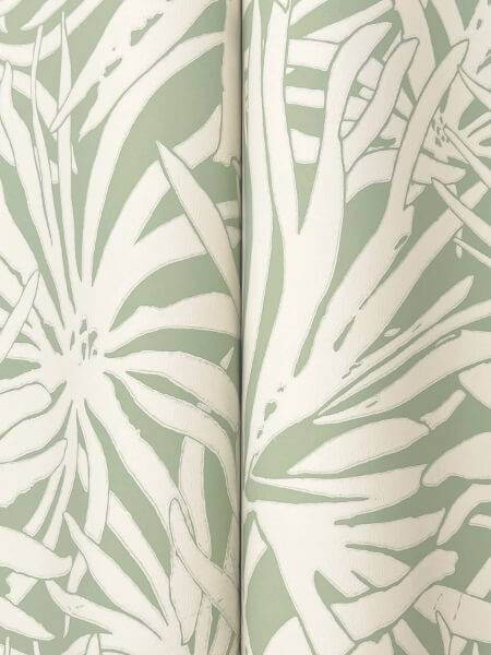 Floral Canopy Olive Wallpaper