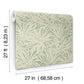 Floral Canopy Olive Wallpaper