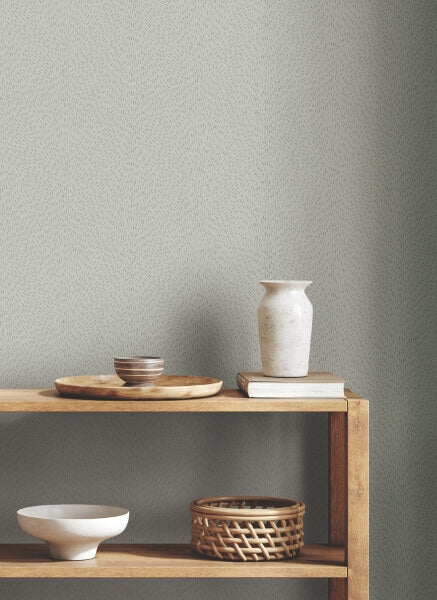 Dew Drop Grey Wallpaper