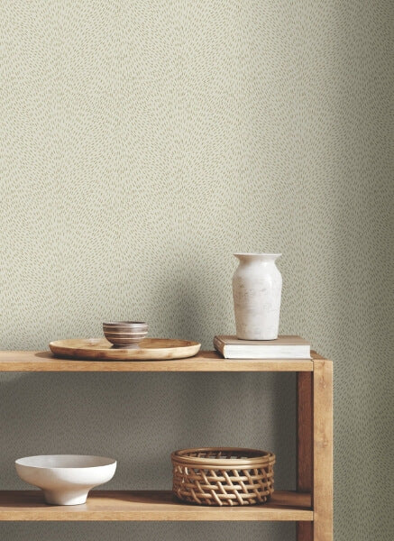 Dew Drop Beige Wallpaper