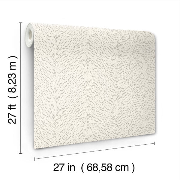 Dew Drop Beige Wallpaper