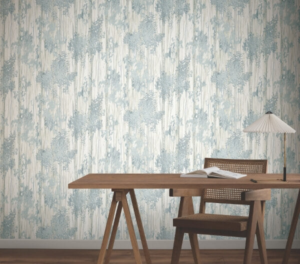 Aspen Grove Blue Wallpaper