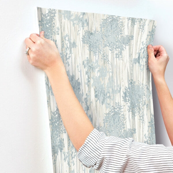 Aspen Grove Blue Wallpaper