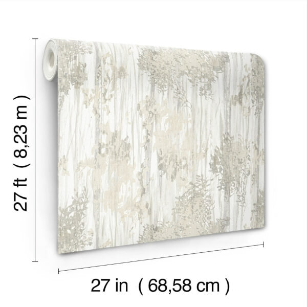 Aspen Grove Grey Wallpaper