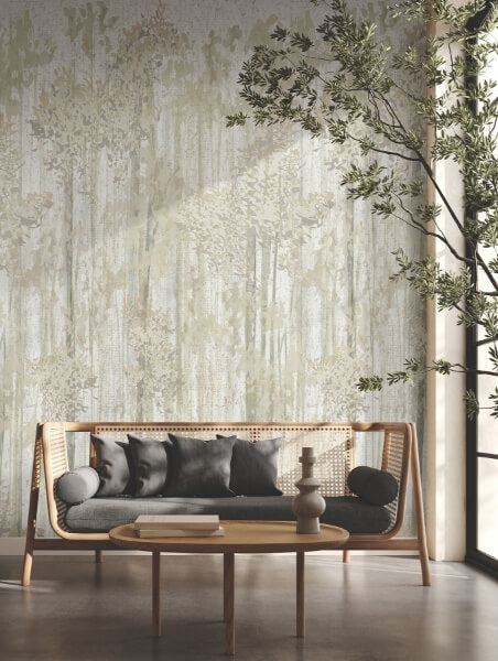 Aspen Grove Beige Mural